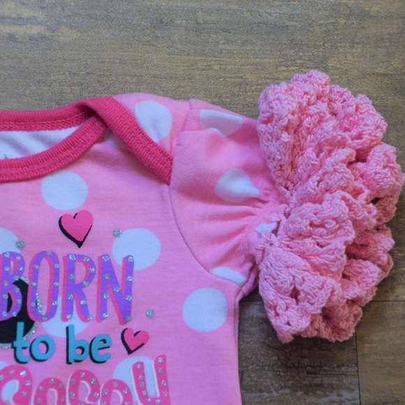 Disney's Minnie Bodysuit w/ Hand Crochet Ruffles - Picture 3 of 5